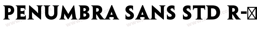 Penumbra Sans Std R字体转换 Penumbra Sans Std R字体转换